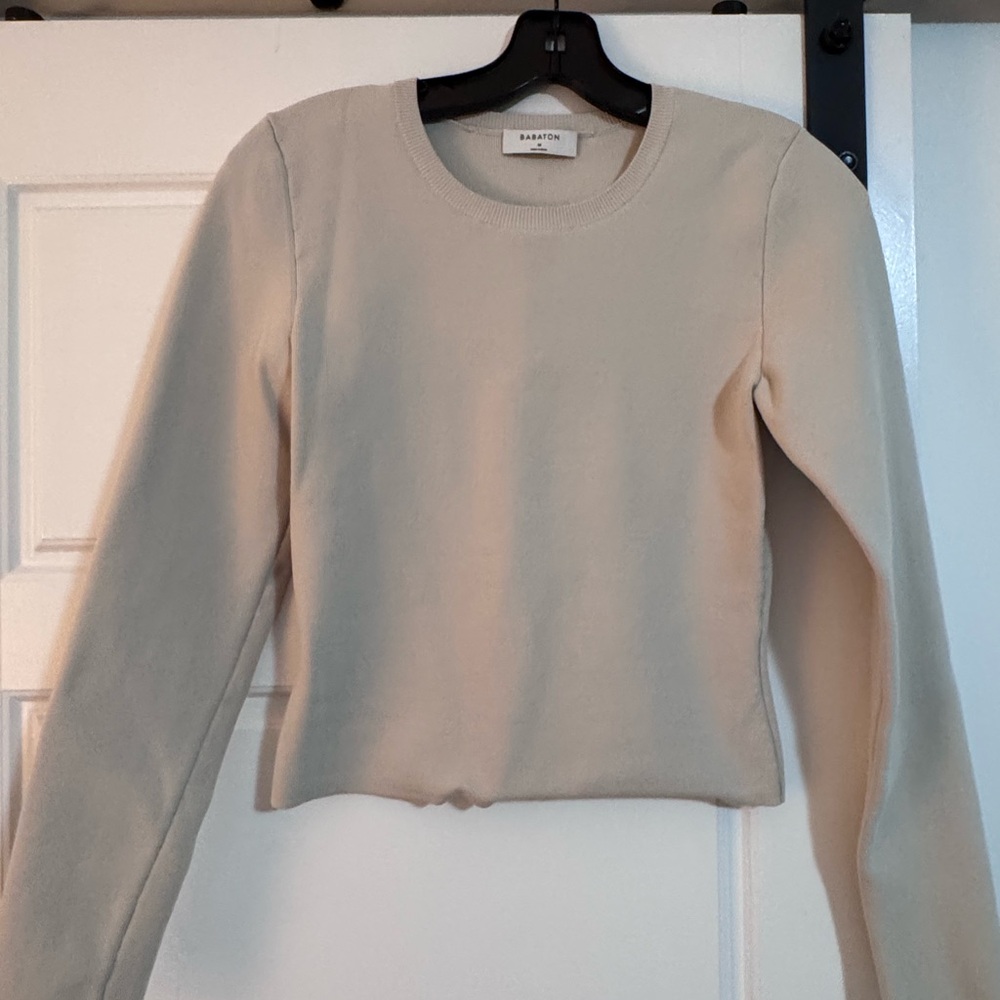 Babaton Women's Cream Long Sleeve Top